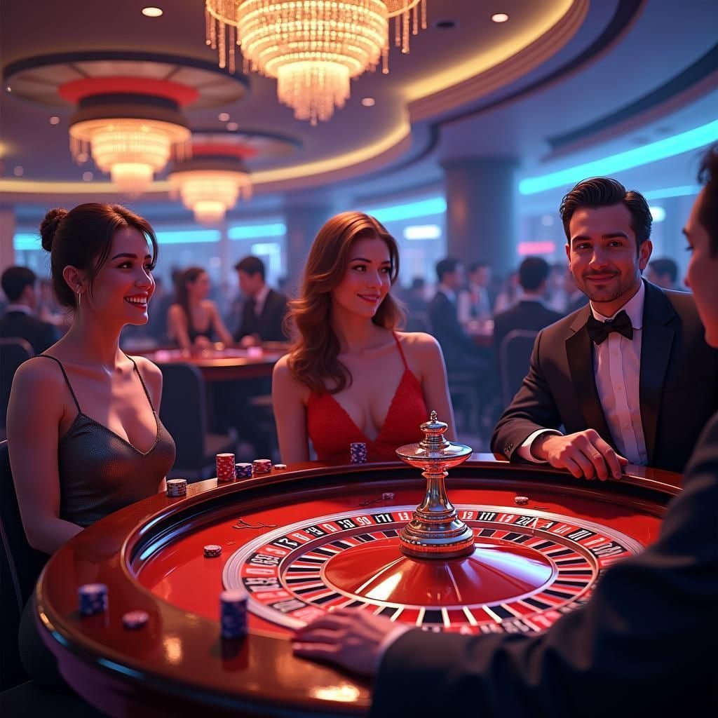 Multi-camera live dealer studio at saranapoker showing croupier and card table from two angles